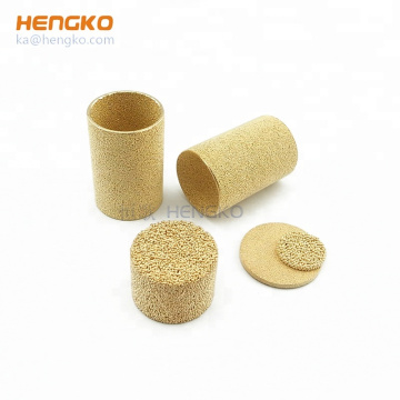 Filtro de polvo de cobre de bronce de micras sinterizado para filtración de líquido y gas